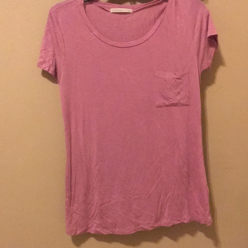 ACTIVE, BASIC, PINK, SOFT FABRIC TEE